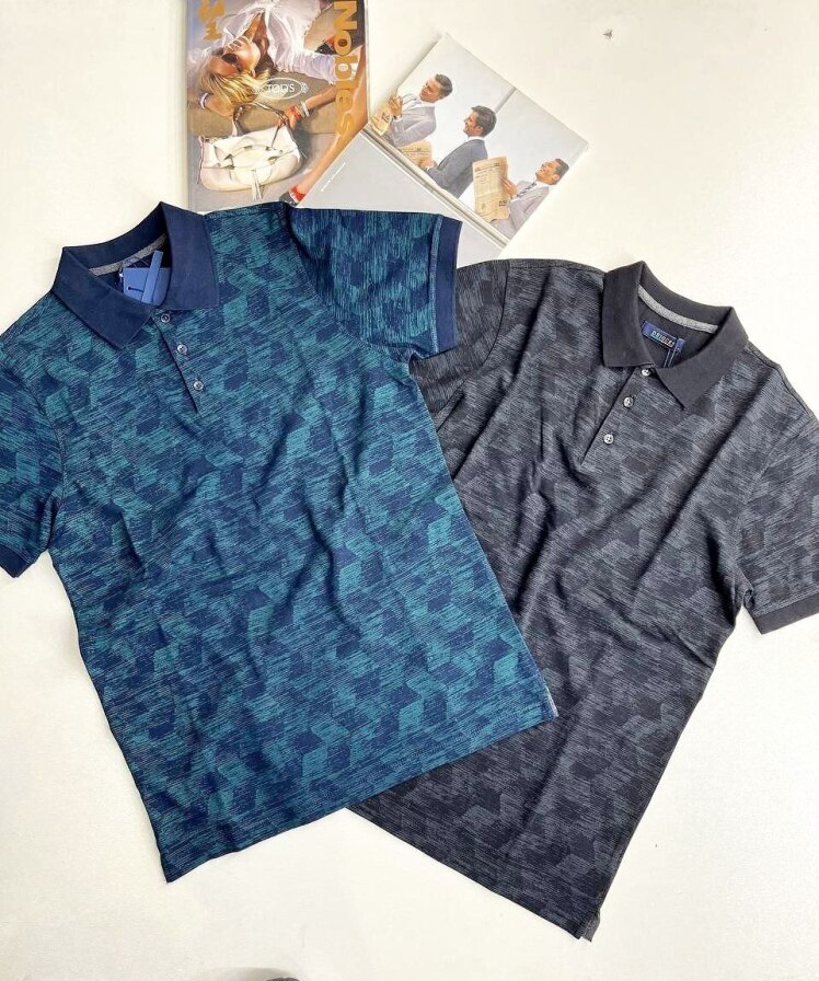 تیشرت سه دکمه طرحدار مردانه در سه رنگ