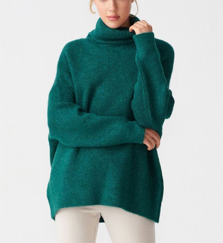 بافت یقه اسکی زنانه فیری سایز بلند