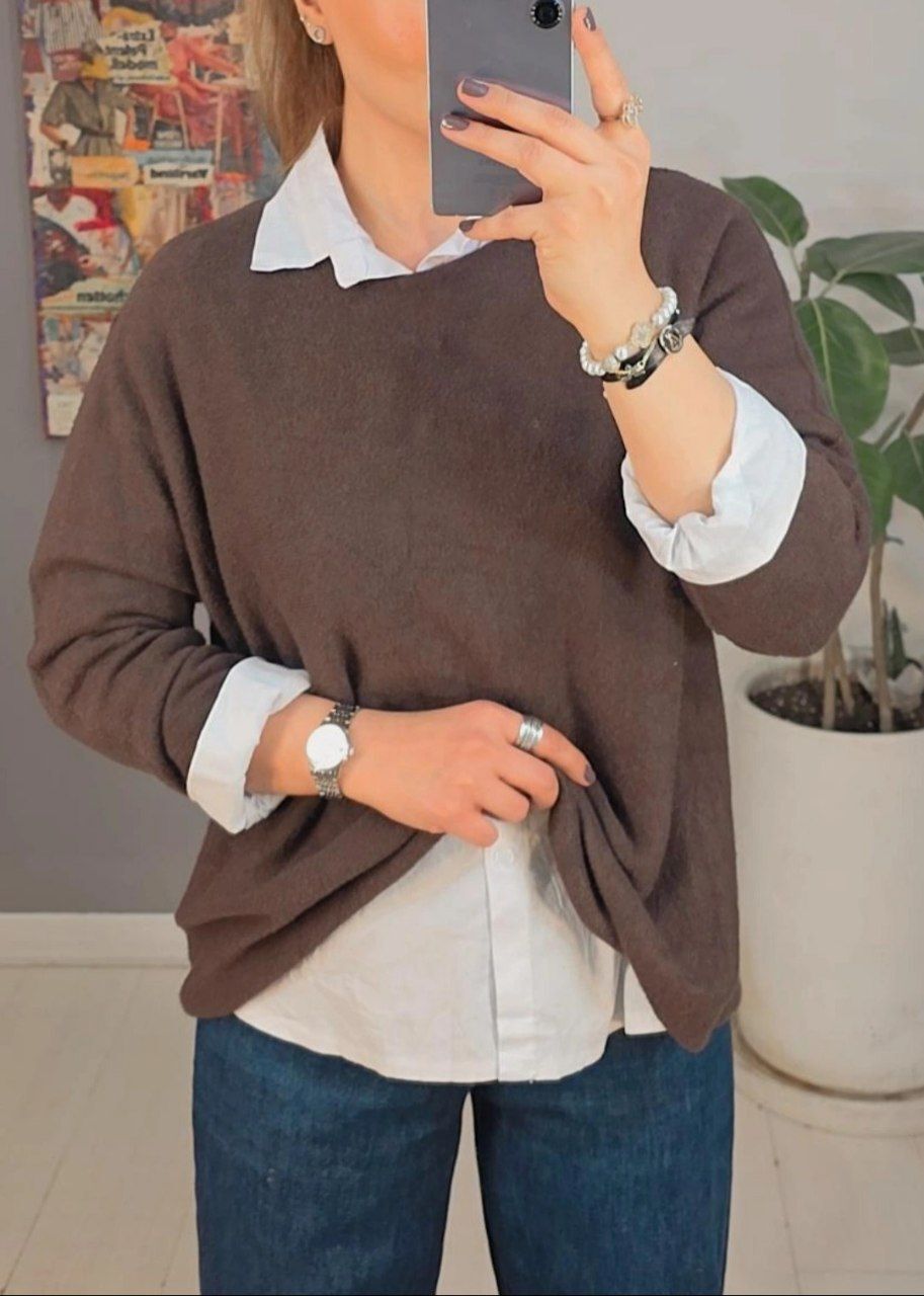  شومیز و بافت ایتالیایی دو تیکه 