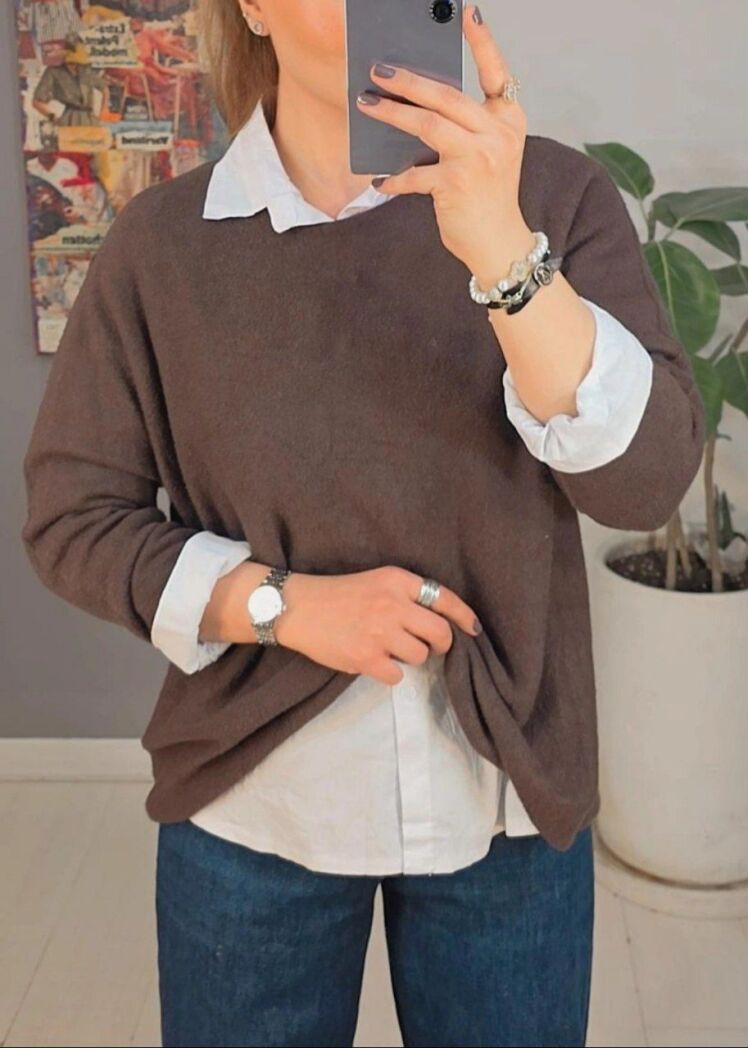 شومیز و بافت ایتالیایی دو تیکه 