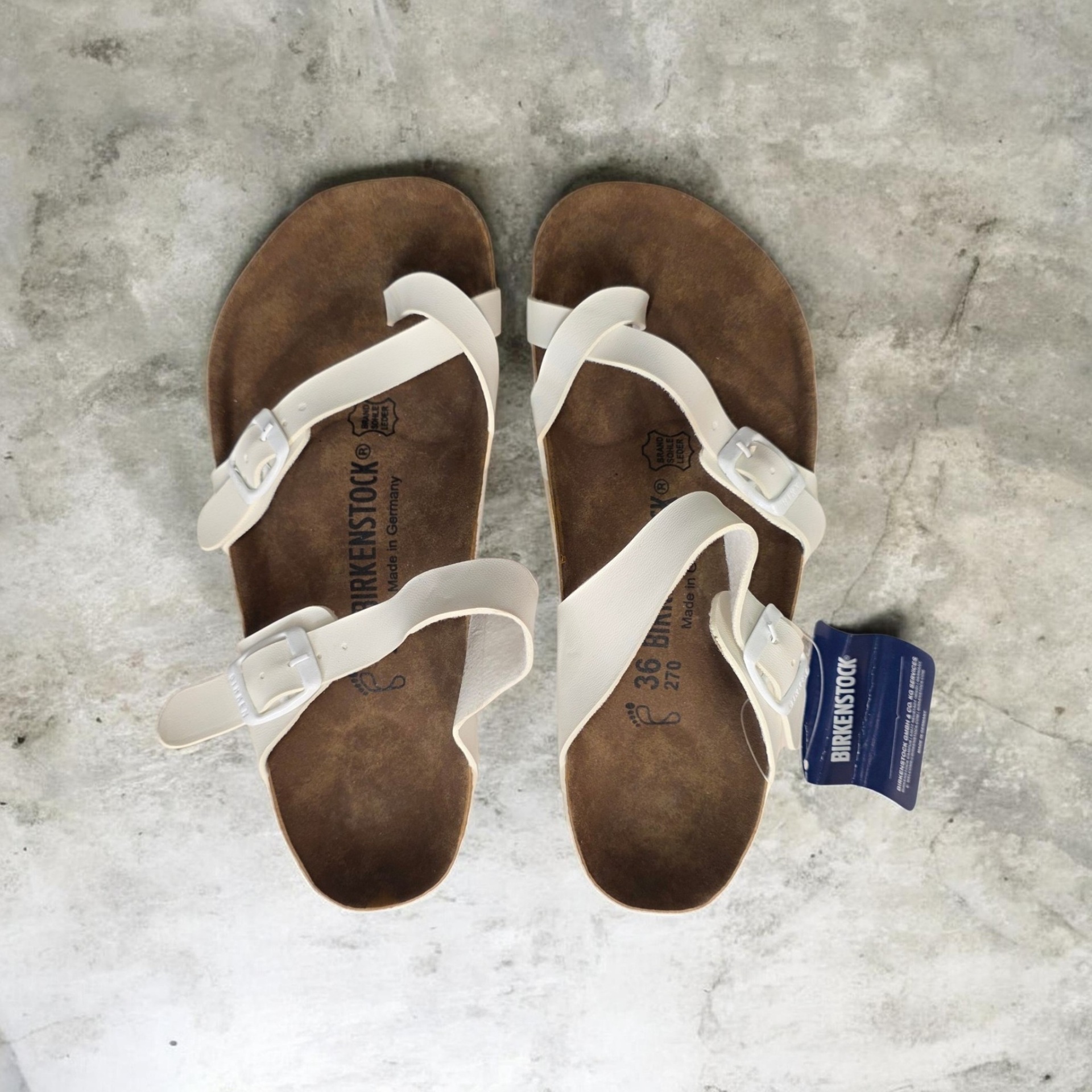  صندل برند birkenstock مدل Mayari رنگ سفید زنانه 